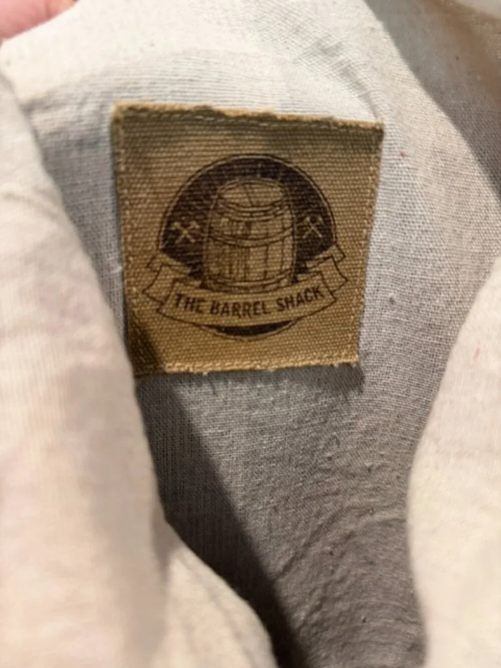 The Barrel Shack Canvas & Leather Roll Top Backpack Rustic Travel Bag